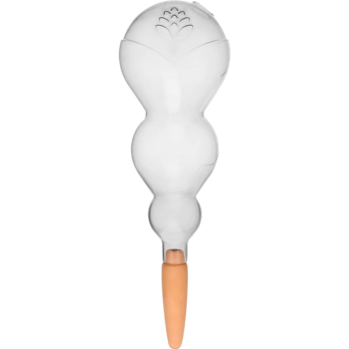 Kula nawadniająca potrójna (trzykomorowa), przezroczysta bezbarwna, z ceramiczną nóżką, 600 ml