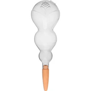 Kula nawadniająca potrójna (trzykomorowa), przezroczysta bezbarwna, z ceramiczną nóżką, 600 ml – zdjęcie 1