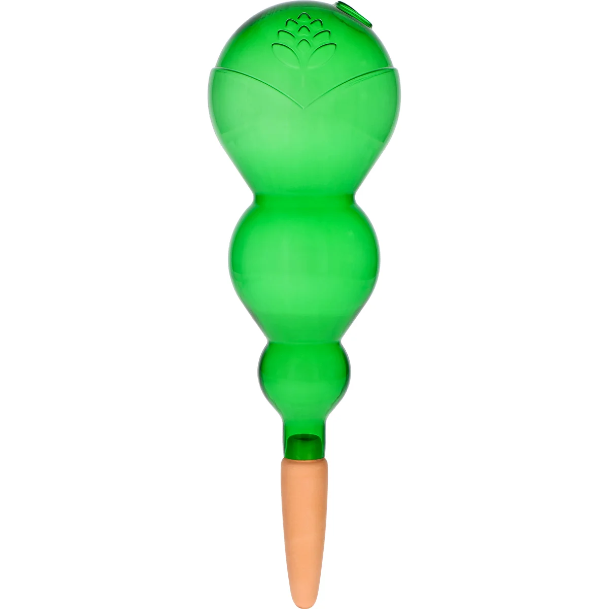Kula nawadniająca potrójna (trzykomorowa), przezroczysta zielona z ceramiczną nóżką, 600ml