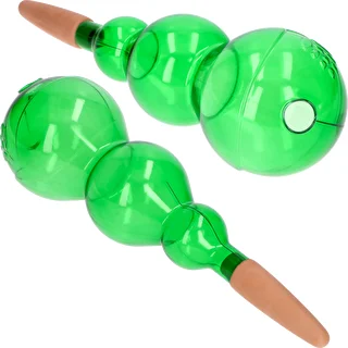 Kula nawadniająca potrójna (trzykomorowa), przezroczysta zielona z ceramiczną nóżką, 600ml – zdjęcie 2