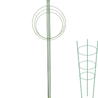 Podpora pierścieniowa do roślin 3 pierścienie 1,2m – zdjęcie 1