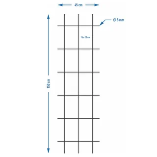 Podpora do roślin - krata (150cm x 45cm) 3 sztuki – zdjęcie 7