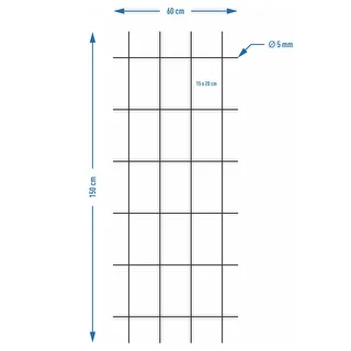Podpora do roślin - krata (150cm x 60cm) 3 sztuki – zdjęcie 7