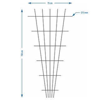 Podpora do roślin - krata (150cm x 75cm) 2 sztuki – zdjęcie 7