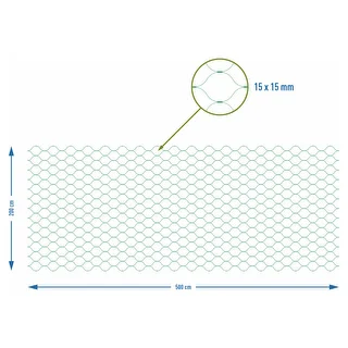 Siatka do ochrony przed ptakami, zielona, 2 m x 5m – zdjęcie 7