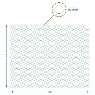 Siatka do ochrony przed ptakami, zielona, 4 m x 5m – zdjęcie 7