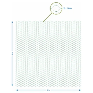 Siatka do ochrony przed ptakami, zielona, 6 m x 6m – zdjęcie 7