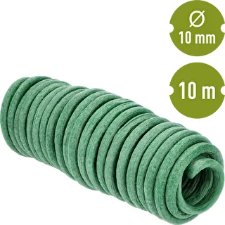 Drut ogrodniczy powlekany gąbką, zielony, 10 m, fi 10mm – zdjęcie 2