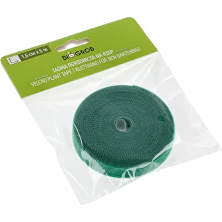 Taśma ogrodnicza na rzep, zielona, 15 mm x 5 m – zdjęcie 5
