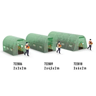 Szklarnia ogrodowa (foliowa) 3x6x2 m – zdjęcie 17