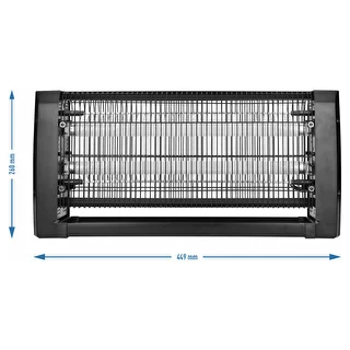 Lampa owadobójcza UVA 20 W, czarna – zdjęcie 4