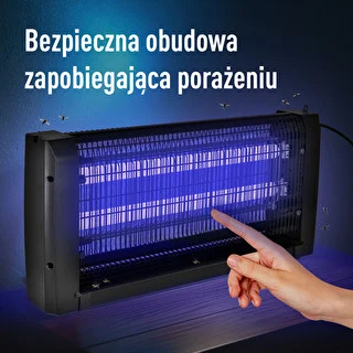 Lampa owadobójcza UVA 20 W, czarna – zdjęcie 7
