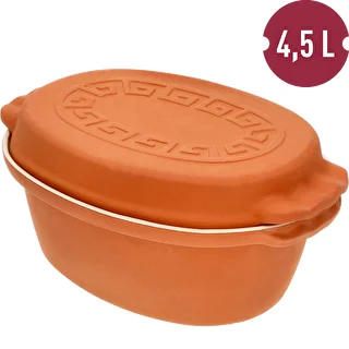 Garnek rzymski szkliwiony 4,5 L (meandry) – zdjęcie 6