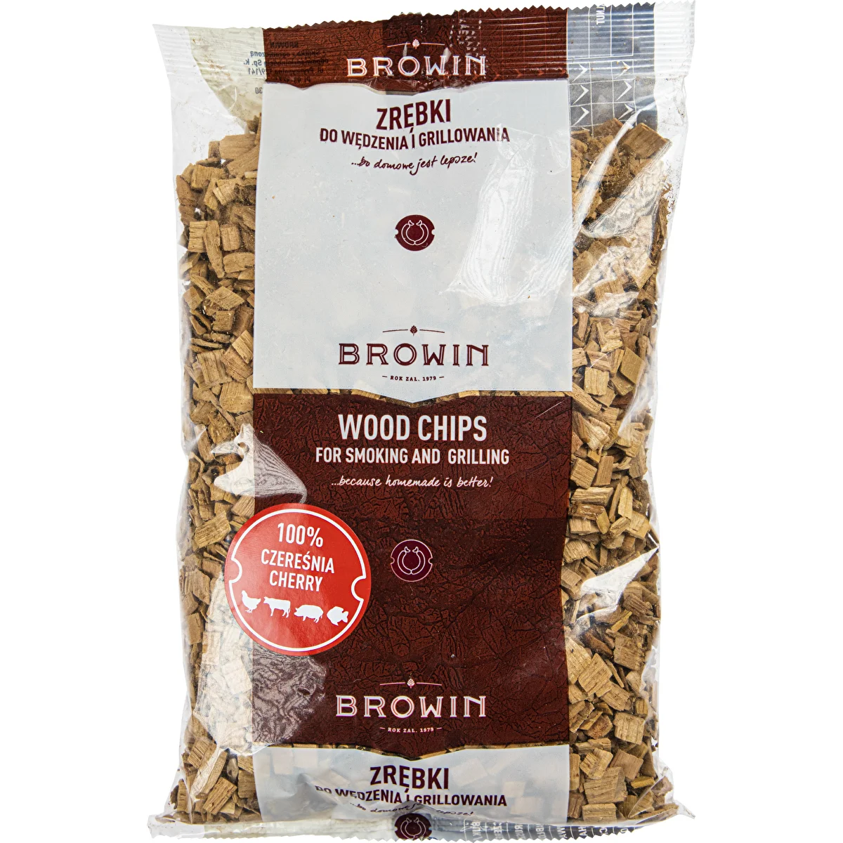 Zrębki wędzarnicze, czereśnia, 450 g, grube KL10