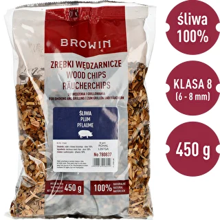 Zrębki do wędzenia/grillowania, śliwa, 450 g, kl. 8 – zdjęcie 3