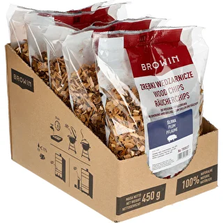 Zrębki do wędzenia/grillowania, śliwa, 450 g, kl. 8 – zdjęcie 2