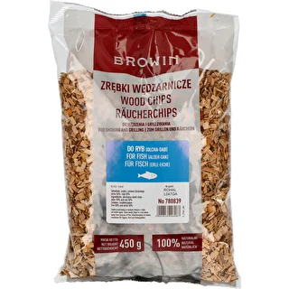 Zrębki do wędzenia/grillowania, 50% dąb + 50% olcha, 450 g, kl. 8