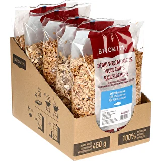 Zrębki do wędzenia/grillowania, 50% dąb + 50% olcha, 450 g, kl. 8 – zdjęcie 2
