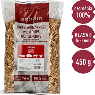 Zrębki do wędzenia/grillowania, czereśnia, 450 g, kl. 8 – zdjęcie 3