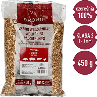 Zrębki do wędzenia/grillowania, czereśnia, 450 g, kl. 2 – zdjęcie 3