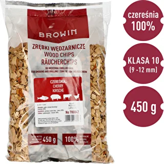 Zrębki do wędzenia/grillowania, czereśnia, 450 g, kl. 10 – zdjęcie 3