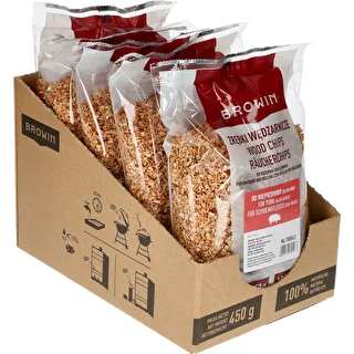 Zrębki do wędzenia/grillowania mix olcha + buk, 450 g, kl. 2 – zdjęcie 2