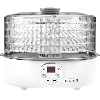 Suszarka do grzybów, owoców, warzyw i ziół z regulacją temp, 240W, transparentna