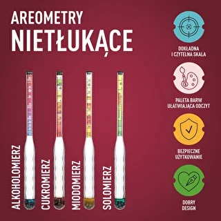Solomierz nietłukący z probówką, zakres pomiaru: 0-300 g soli/L – zdjęcie 6