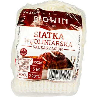 Siatka wędliniarska o wymiarach 15 cm x 5 m, z wytrzymałością termiczną do 220°C – zdjęcie 3