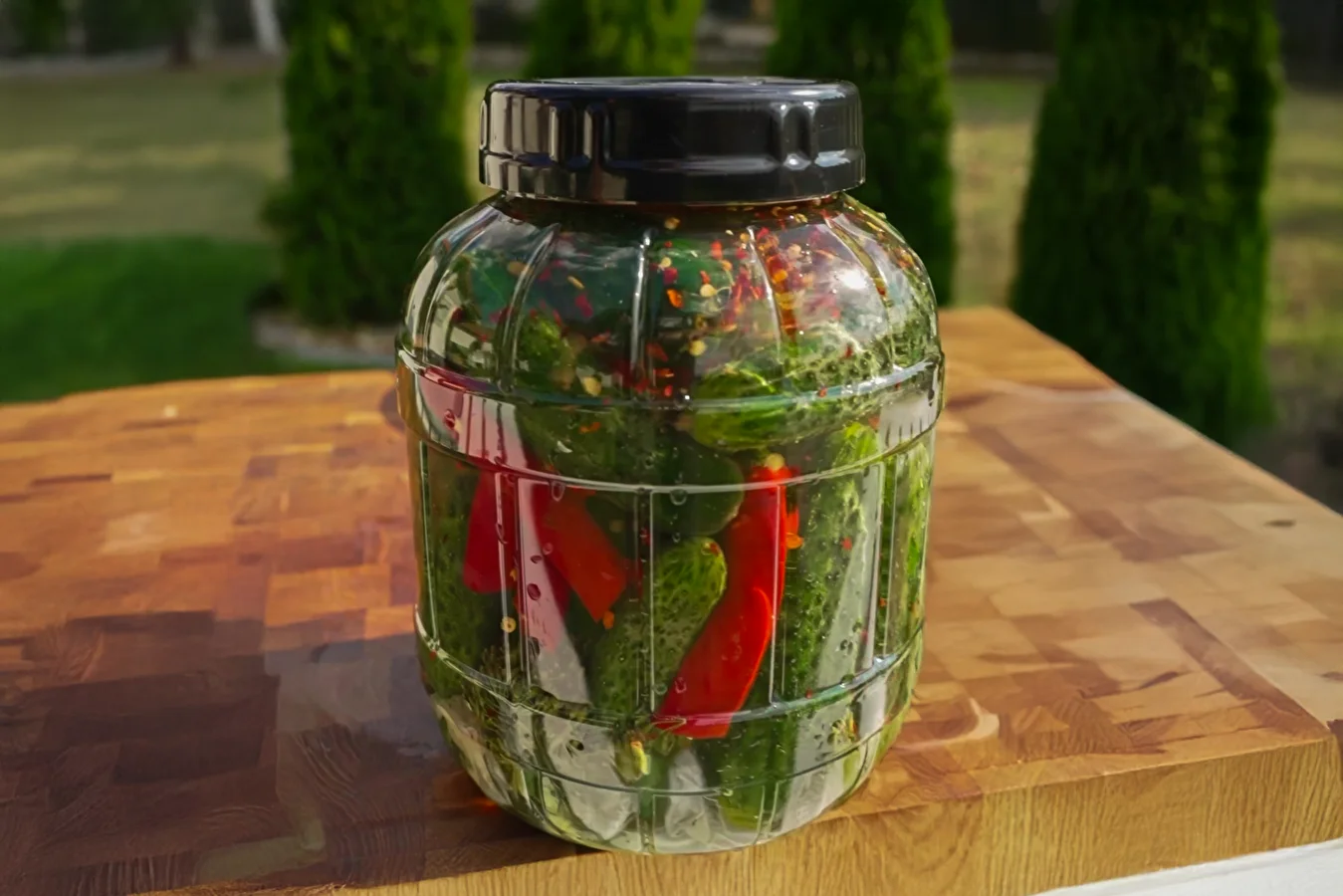 Ogórki kiszone z chili