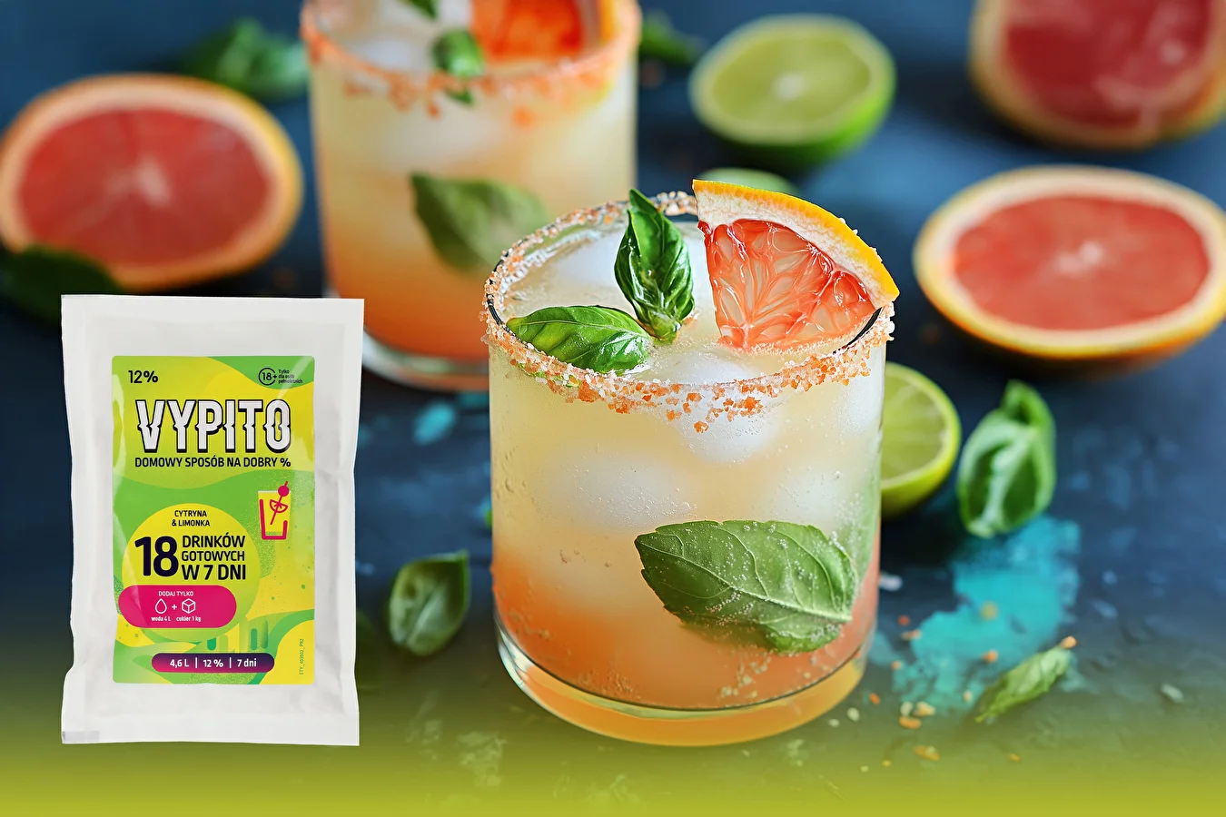 Vypito Limonkowa Bazylia – orzeźwiający drink z nutą bazylii i cytrusów