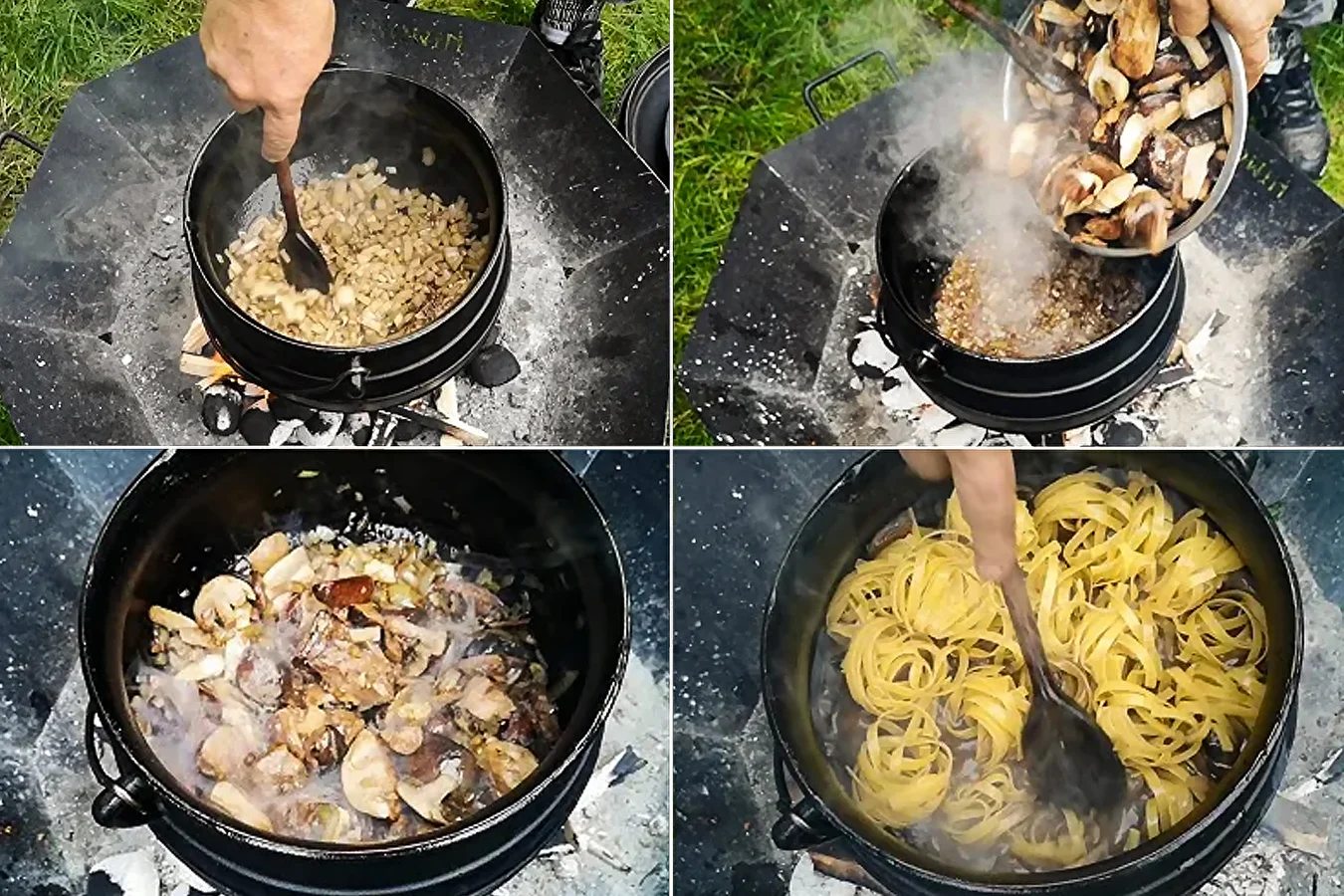 Makaron z grzybami