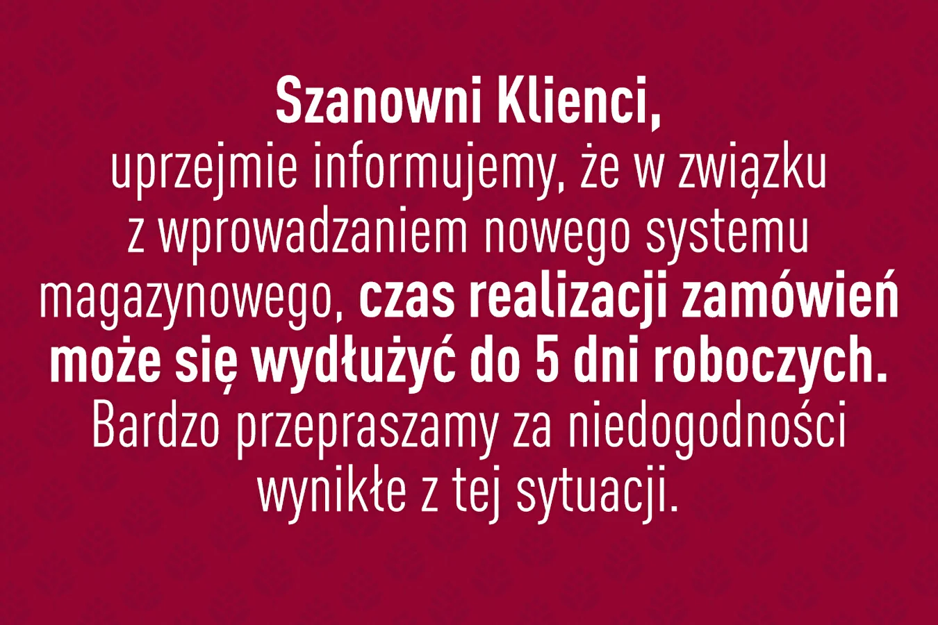 Nowy system magazynowy