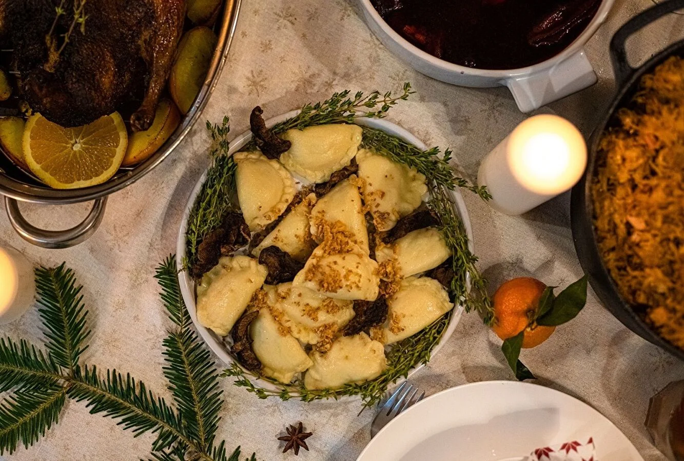 Pierogi z kapustą i grzybami