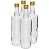 Butelka 1L Italiano - zakrętka, biała, 4szt. ['butelka do alkoholu', ' butelki ozdobne na alkohol', ' butelka szklana na alkohol', ' butelki do bimbru na wesele', ' butelka na nalewkę', ' butelki do nalewek ozdobne']
