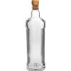Butelka Karbowana 500 ml z korkiem - 2 ['butelka do nalewek', ' butelka ozdobna', ' butelka z korkiem', ' butelka z ornamentem']