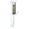 Elektroniczny termometr kuchenny, LCD (-50°C do +200°C) - 4 ['prezent', ' termometr kulinarny', ' termometr z sondą', ' sonda do termometru', ' wyświetlacz temperatury LCD', ' elektroniczny termometr kulinarny']