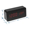 Elektroniczny zegar z termometrem - 4 ['elektroniczny termometr', ' termometr z budzikiem', ' budzik LED z termometrem', ' budzik z termometrem do sypialni', ' termometr wewnętrzny', ' stylowy termometr']