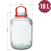 Słoik 10 L z plastikową pokrywą - 6 ['10l', ' 10 l', ' 10 litrów', ' słoik 10 litrów', ' słoik z plastikową pokrywką', '']