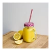 Słoik Lemoniada - mix kolorów, słomka, 500 ml - 2 