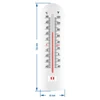 Termometr uniwersalny (-40°C do +50°C) 16cm - 2 ['termometr bezrtęciowy', ' termometr uniwersalny', ' termometr z tworzywa', ' termometr czytelna skala', ' termometr z podwójną skalą', ' termometr do pomieszczeń o dużej wilgotności']