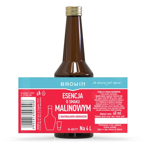 8 butelek 500 ml ze złotymi zakrętkami i esencja Malinowa 40 ml - 3 ['zestaw butelki + zaprawka', ' zestaw z esencją do alkoholi', ' esencja do alkoholu', ' esencje do alkoholi', ' esencja malinowa', ' zaprawka malinowa', ' zestaw do alkoholu', ' zestaw do aromatyzowania alkoholu']