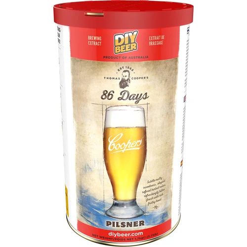 Brewkit Coopers 86 days Pilsner - 2 ['Pilsner', ' pilzner', ' brewkit', ' piwo']