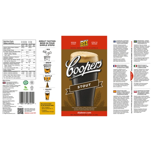 Brewkit Coopers Stout - 5 ['stout', ' ciemne', ' palone', ' kawowe', ' brewkit', ' piwo']