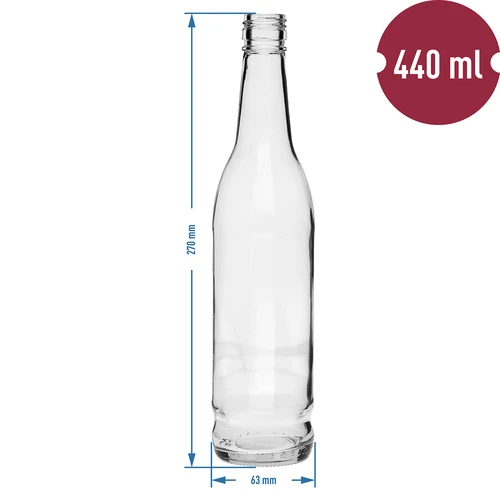 Butelka 440 ml z zakrętką - 6 szt. - 6 ['butelka ze złotą nakrętką', ' złote nakrętki', ' szklane butelki z zakrętkami', ' butelki na domowe trunki', ' domowe nalewki', ' butelka do nalewek', ' butelka do wódki', ' butelka ozdobna', ' butelka na wino', ' butelka do wina', ' butelka z zakrętką', ' butelka na sok', ' butelka do soku', ' pasteryzacja soku', ' szklana butelka z zakrętką.']