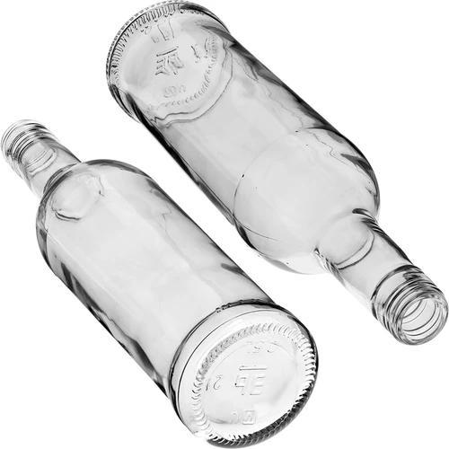 Butelka 500 ml Smukła, z zakrętką czarną, na wódkę, 6 szt. - 6 ['butelki z zakrętkami', ' butelka z zakrętką', ' monopolówka', ' monopolówki', ' butelka na wódkę', ' butelki na wódkę', ' butelka na sok', ' butelki na soki', ' butelka na nalewkę', ' butelki na nalewkę', ' butelki na alkohole', ' butelka na alkohol', ' czarne zakrętki', ' biała butelka', ' zakręcana butelka', ' butelki zakręcane', ' butelki o smukłym kształcie']