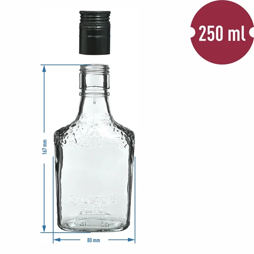 Butelka Safari 250 ml z zakrętką, 6 szt. - 9 ['butelka', ' butelki', ' 250 ml', ' z zakrętką']