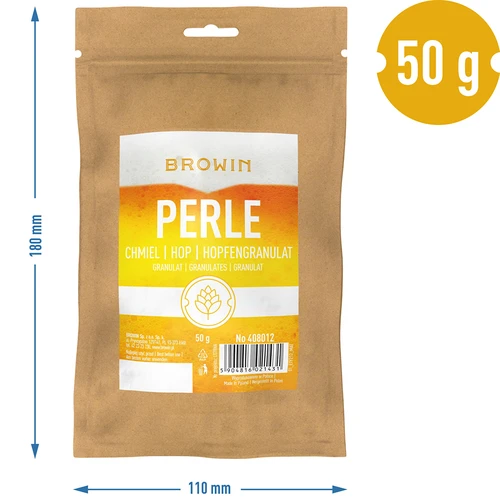 Chmiel Perle - granulat 50 g - 6 ['chmielenie piwa', ' chmiel do piwa', ' chmiel alfa kwasy', ' piwo', ' domowe piwo', ' robię piwo', ' jak zrobić piwo', ' jaki chmiel do piwa', ' jaki chmiel wybrać', ' chmiel w granulacie', ' granulat chmielowy', ' chmiel perle']