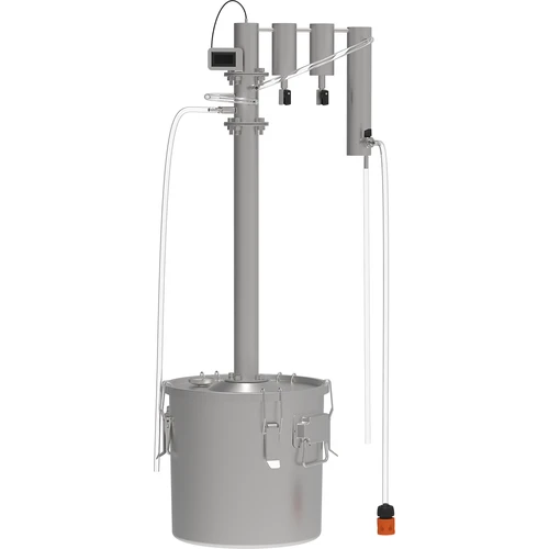 Destylator modułowy 18 L Hugin  - 1 ['zestaw do destylacji', ' destylator stal nierdzewna', ' aparat destylacyjny', ' destylator do wody', ' destylator do bimbru', ' woda destylowana', ' sprężynki pryzmatyczne', ' destylator browin', ' destylatory alkoholowe', ' 2 odstojniki', ' refluks', ' reflux']