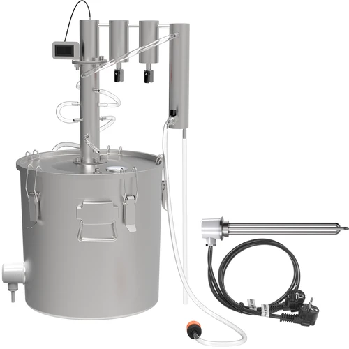 Destylator modułowy 30 L Ragnar - elektryczny  - 1 ['destylator Browin', ' destylatory modułowe', ' refluks zimne palce', ' destylator z odstojnikami', ' destylatory elektryczne', ' odstojniki do destylatora', ' czysty destylat', ' zestaw destylacyjny']